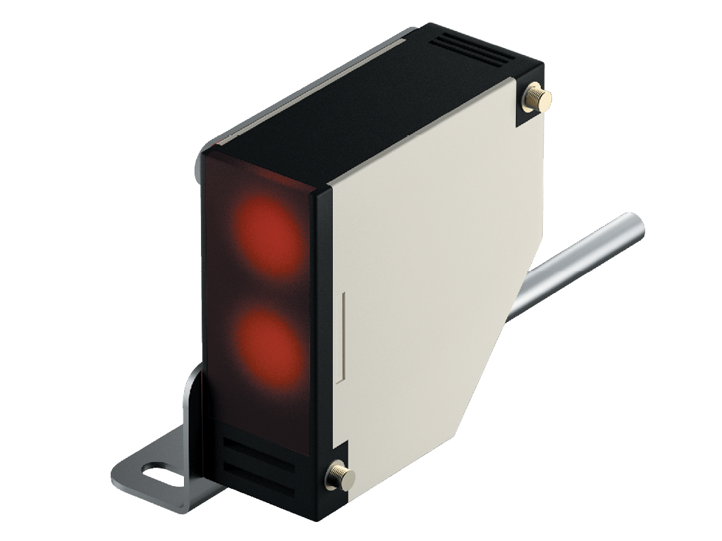 光电传感器安装在门的上轨道上，用于检测门的位置。